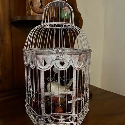 White Decorative Bird Cage