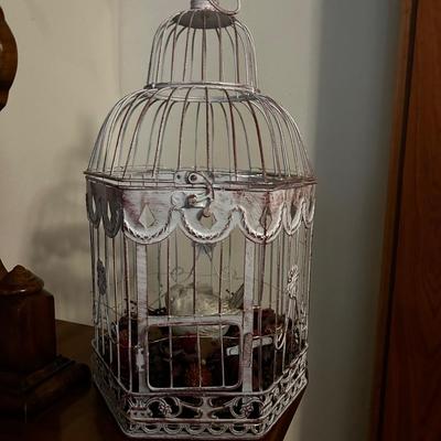 White Decorative Bird Cage