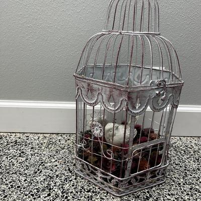 White Decorative Bird Cage