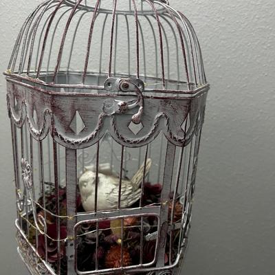 White Decorative Bird Cage