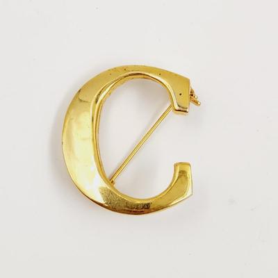 VINTAGE AAI GOLD TONED C PIN