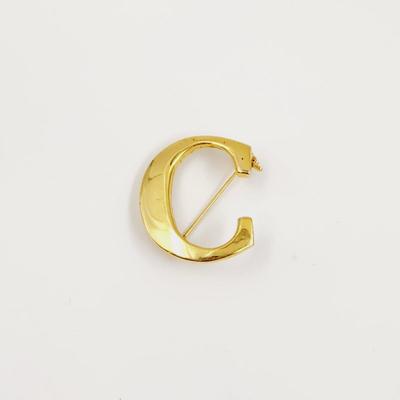 VINTAGE AAI GOLD TONED C PIN