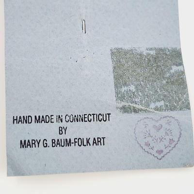 ORIGINAL SIGNED MARY G. BAUM FOLK ART PIN