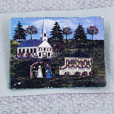 ORIGINAL SIGNED MARY G. BAUM FOLK ART PIN