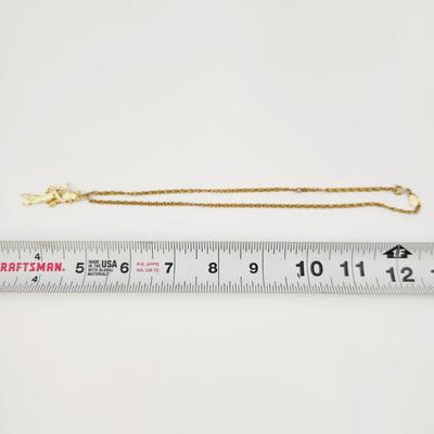 GOLD TONED AVON MOVING LEGS BALLERINA NECKLACE