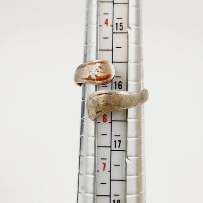 BEAUTIFUL STERLING SILVER SIZE 5 ADJUSTABLE RING