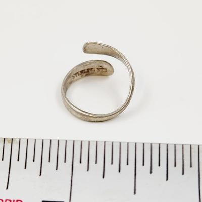 BEAUTIFUL STERLING SILVER SIZE 5 ADJUSTABLE RING