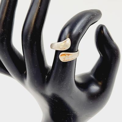 BEAUTIFUL STERLING SILVER SIZE 5 ADJUSTABLE RING