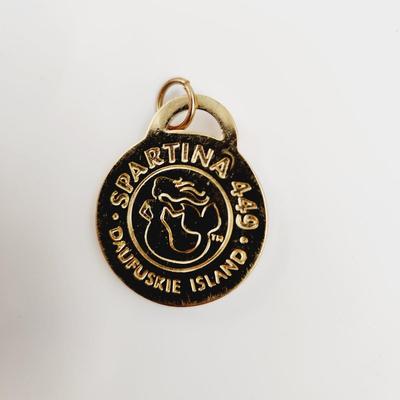 SPARTINA 449 YACHT CLUB GOLD TONED PENDANT / CHARM