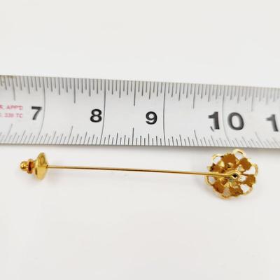 BEAUTIFUL GOLD TONED STICK PIN