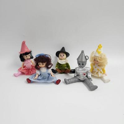 5 PC SET OF WIZARD OF OZ MADAME ALEXANDER DOLLS