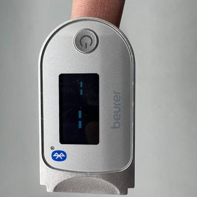 Omron Wrist Cuff Blood Pressure Monitor & Beurer Bluetooth Enabled o2 Oxygen Pulse Oximeter Finger Sensor