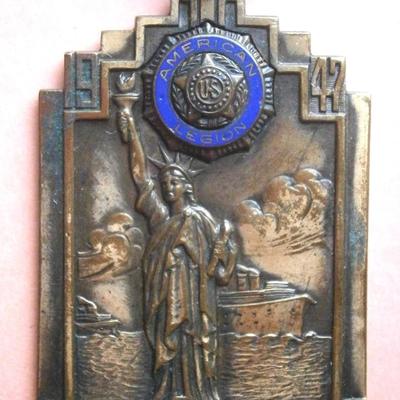 1942 American Legion Statue of Liberty Key Chain Fob