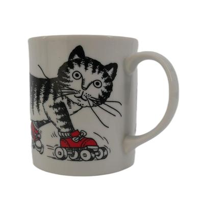 Japanese Roller Skating Cats Mug