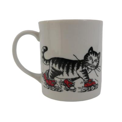 Japanese Roller Skating Cats Mug