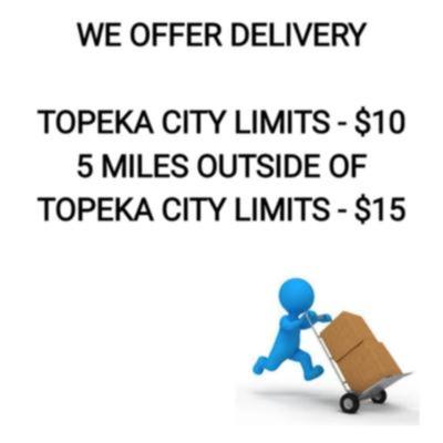 WE OFFER DELIVERY LOCALLY FOR SMALL BUNDLES