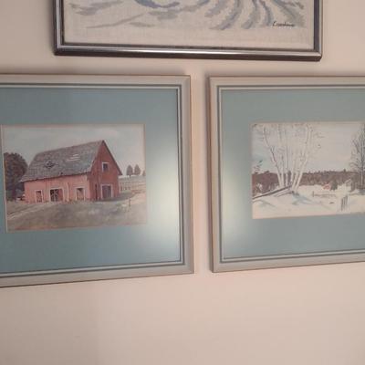 Pair of Julie Eisenhower Framed Art Prints