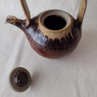 Hand Crafted Pottery Drip Glaze Tea Pot