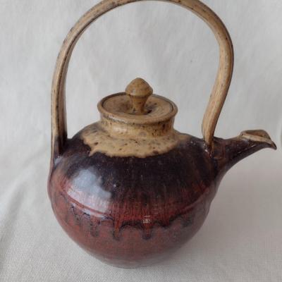 Hand Crafted Pottery Drip Glaze Tea Pot