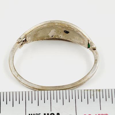 ABALONE NICKEL SILVER CLIP BRACELET