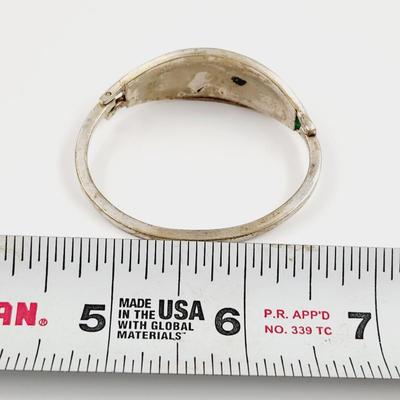 ABALONE NICKEL SILVER CLIP BRACELET