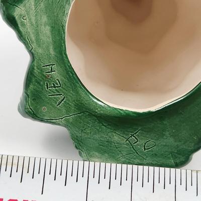 VINTAGE CERAMIC GREEN TREE SIGNED