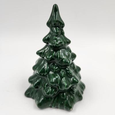 VINTAGE CERAMIC GREEN TREE SIGNED