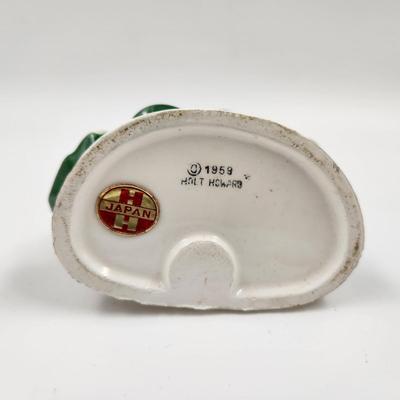 1959 HOLT HOWARD CERAMIC CHRISTMAS TREE CANDLE HOLDER