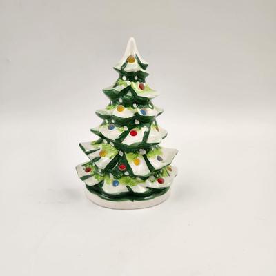 1959 HOLT HOWARD CERAMIC CHRISTMAS TREE CANDLE HOLDER
