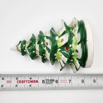 1959 HOLT HOWARD CERAMIC CHRISTMAS TREE CANDLE HOLDER
