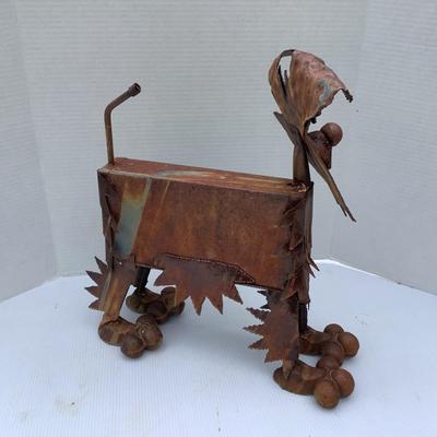 1057 Large Terrier Dog Scrap Metal Art