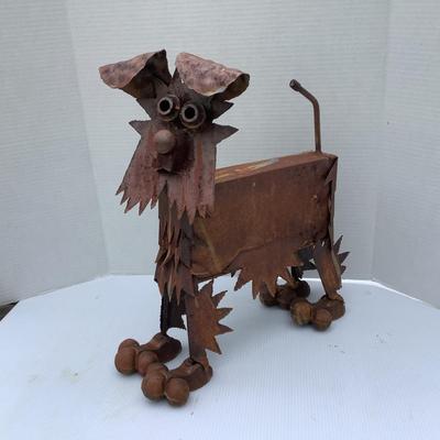 1057 Large Terrier Dog Scrap Metal Art