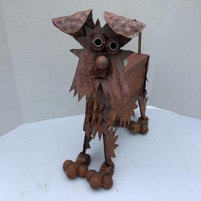 1057 Large Terrier Dog Scrap Metal Art