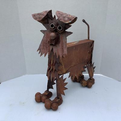 1057 Large Terrier Dog Scrap Metal Art