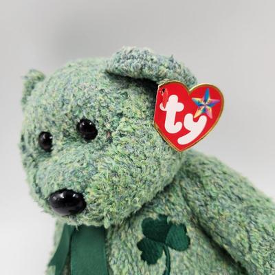 TY BEANIE BABY BUDDY SHAMROCKS â˜˜ï¸ BEAR