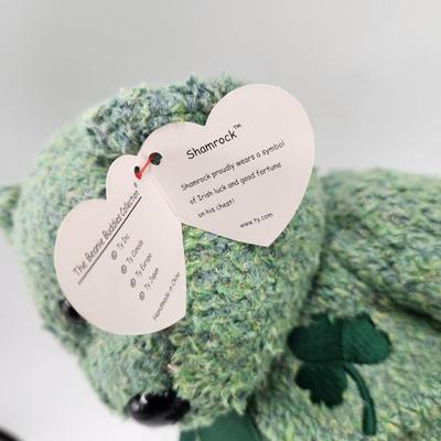 TY BEANIE BABY BUDDY SHAMROCKS â˜˜ï¸ BEAR