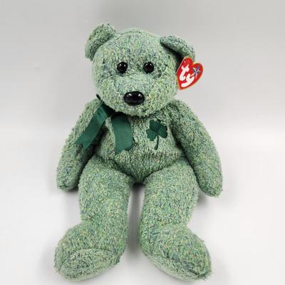 TY BEANIE BABY BUDDY SHAMROCKS â˜˜ï¸ BEAR