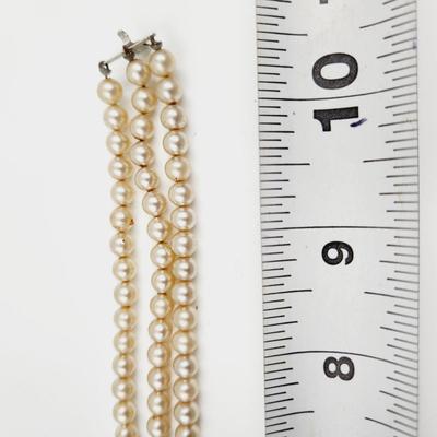VINTAGE STYLE FAUX PEARL RHINESTONE CLASP BRACELET