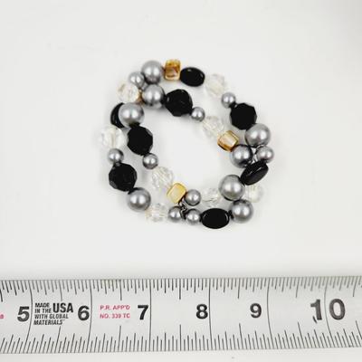 FUN BEADED CONNECTED STRETCHY BRACELET