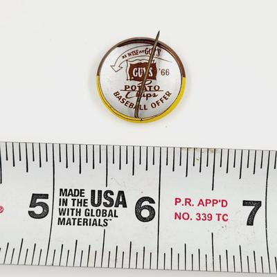 1966 GUYS POTATO CHIPS CLEVELAND INDIAN PIN