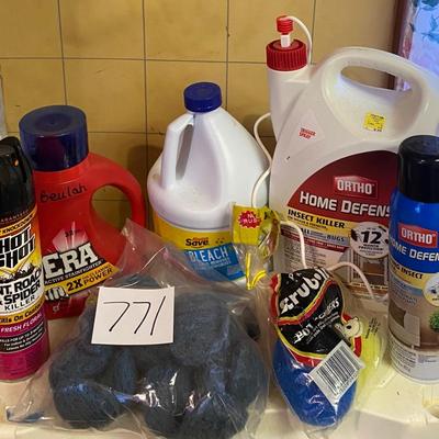 Cleaning Supplies and Bug Sprays