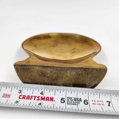SEA SHELL BRASS BOOK END