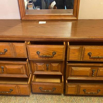 Vintage Bassett Dresser W/Mirror