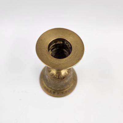 VINTAGE ETCHED BRASS CANDLE BELL