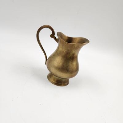 CUTE BRASS SMALL SMOOTH PITCHER
