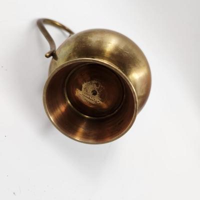 CUTE BRASS SMALL SMOOTH PITCHER