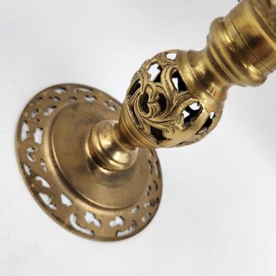 FANTASTICALLY ECLECTIC BRASS CANDLE HOLDER