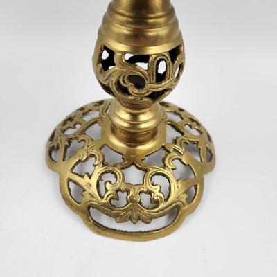 FANTASTICALLY ECLECTIC BRASS CANDLE HOLDER