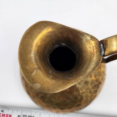 BEAUTIFUL HAMMERED SOLID BRASS PITCHER
