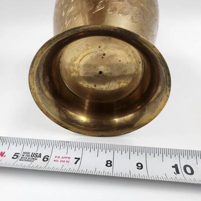 AMAZING ETCHED ELEGANT TALL VASE
